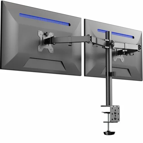 Image of VIVO Dual Monitor Desk Mount, Heavy Duty Fully Adjustable Stand
