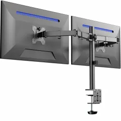 VIVO Dual Monitor Desk Mount, Heavy Duty Fully Adjustable Stand