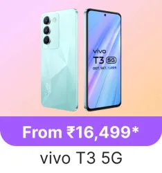 Vivo T3 5G Smartphones starting @ ₹16499 on Flipkart GOAT Sale