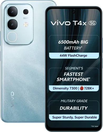 Image of vivo T4x 5G (Marine Blue, 128 GB) (6 GB RAM)