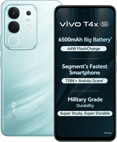 Image of vivo T4x 5G (Glacial Teal, 128 GB) (8 GB RAM)