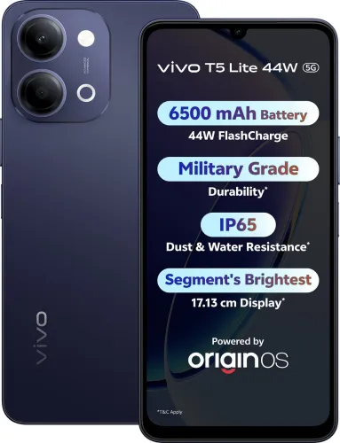 Image of vivo T5 Lite 44W 5G (Twilight Shadow, 128 GB) (4 GB RAM)