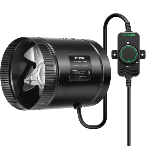 Image of VIVOSUN Inline Booster Duct Fan 6” 275 CFM with Speed Controller