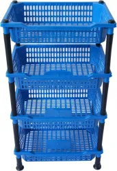 VM BOND Kitchen Rack 4 Layer Multipurpose Shelf Stand