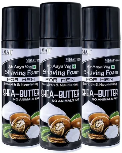 Image of v mat VMAT SHEA BUTTER SHAVING FOAM 3 SET, 1200ml