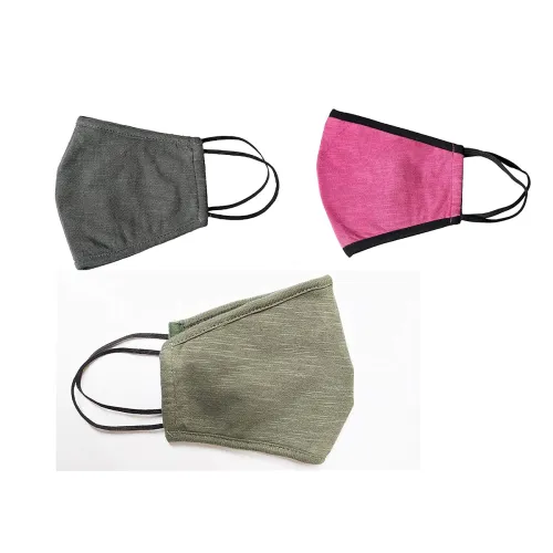 Image of Vocado Anti Dust Proof Cotton Anti-pollution Face Mask for Bike (Black, Small, 2 Pieces)