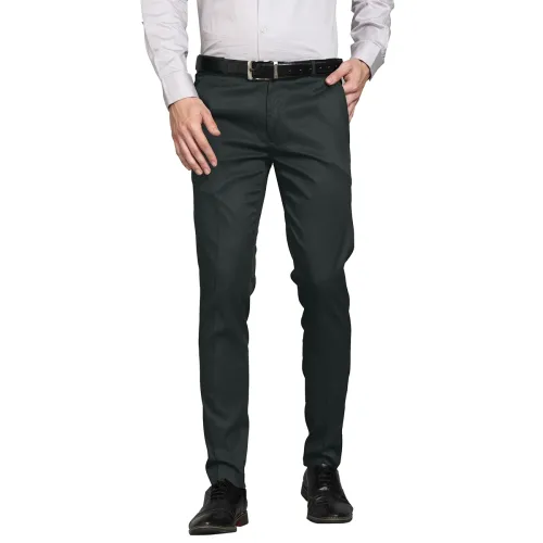 Image of Vogaan Formal Pant with Expandable Waist for Men