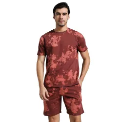Vogaan Men's Cotton Short Sleeve Tracksuit Summer T Shirt & Shorts Set with 2 Pockets || Casual Co-ord Sets