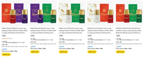 Image of Vokka mens perfume at 78% discount 