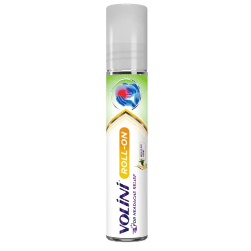 Image of Volini Headache Relief Roll-On, 10ml, Instant Relief, with Clove & Mint, Non-Sticky, On-the-Go Relief - Pack of 1