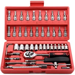Volo 46 Pieces 1/4 Inch Socket Wrench Tool Kit