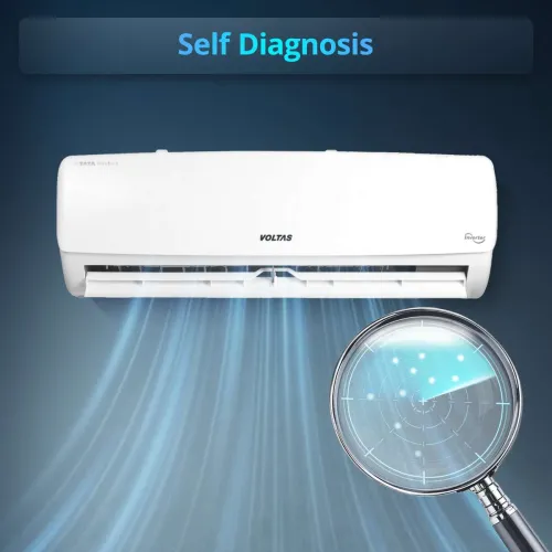 Image of Voltas 2025 Model 0.6 Ton 2 Star Split Fixed Speed AC (072 Vectra Elegant (4503596), White)
