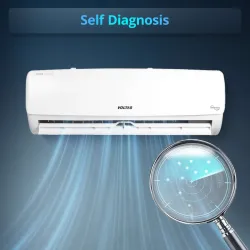 Voltas 2025 Model 0.6 Ton 2 Star Split Fixed Speed AC (072 Vectra Elegant (4503596), White)