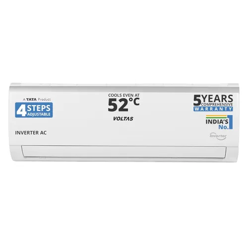 Image of Voltas 123V CAE 1 ton 3 star inverter Split AC | 4-IN-1 Adjustable mode | Energy Efficient | High ambient Cooling-cools 