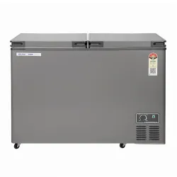 Voltas 360 Litre, 5 star, Convertible, Hard Top Double Door Chest Freezer, Castor wheels, UV graded plastic (VOLTAS CVF3