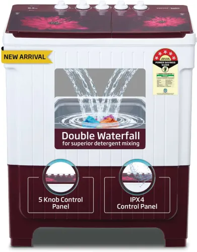 Image of Voltas Beko 8.5 kg 5 Star Semi Automatic Top Load Multicolor (WTT85UAA/WNSSWH5GFD)