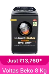 Voltas Beko 8 kg Washing Machine @ ₹13760 on Flipkart big Billion Days Sale