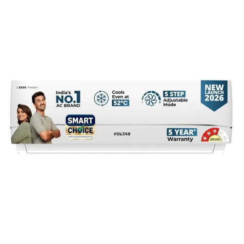 Image of Voltas Smart Choice 1.42 ton 3 star, New star rated, Inverter Split AC