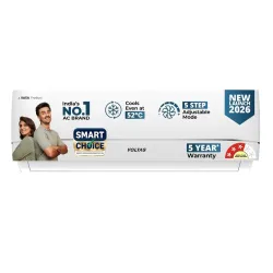 Voltas Smart Choice 1.42 ton 3 star, New star rated, Inverter Split AC
