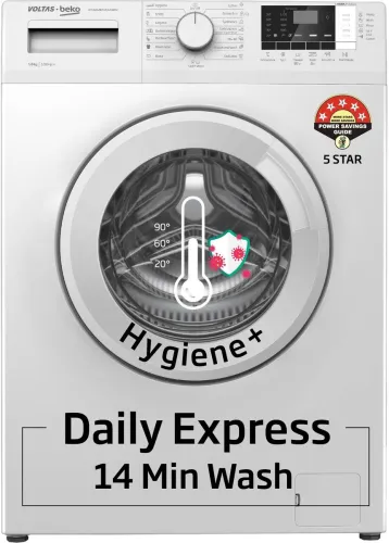 Image of Voltas Beko 6 kg 5 Star Fully Automatic Front Load Washing Machine (WFL6012B7CUSKA/WXV)