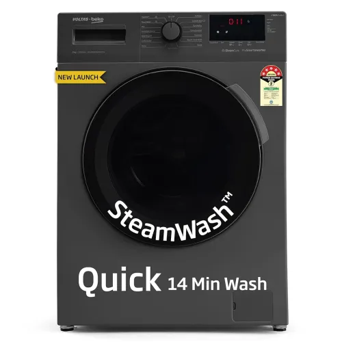Image of Voltas Beko 8Kg 5star Inverter Front Load Washing Machine (WFL8012B7JVBKA/AXV)