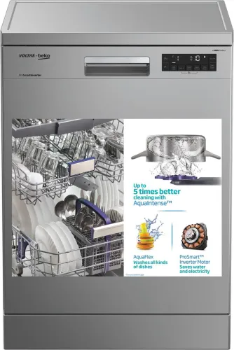 Image of Voltas Beko DF14S2 14 Place Dishwasher | Kadhai Wash | No Pre-Rinse