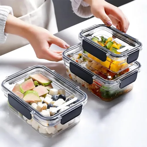 Image of VOLTURI Airtight Food Storage Container Set of 3 (250 ml, 650 ml, 1250 ml)