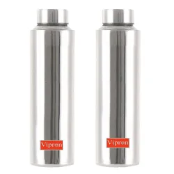 Vone Stainless Steel Water Bottle 1L (Pack of 2)
