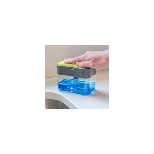 Image of VOOY 2-in-1 Soap Dispenser with Sponge Holder (400ml) 