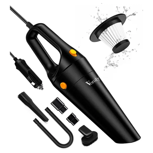 Image of Voroly Car Vacuum Cleaner (12V, 6Kpa, 16ft Cord) 
