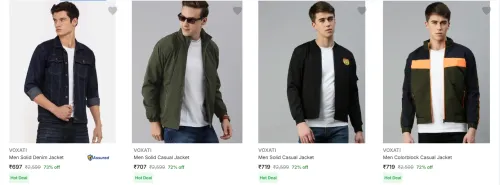 Image of Voxati Men's Jackets upto 73% Discount