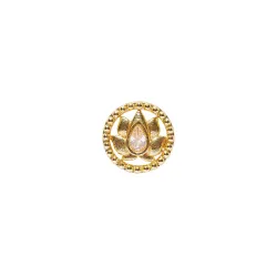 VOYLLA Gold Plated Nose Pin With Geometric Shape
