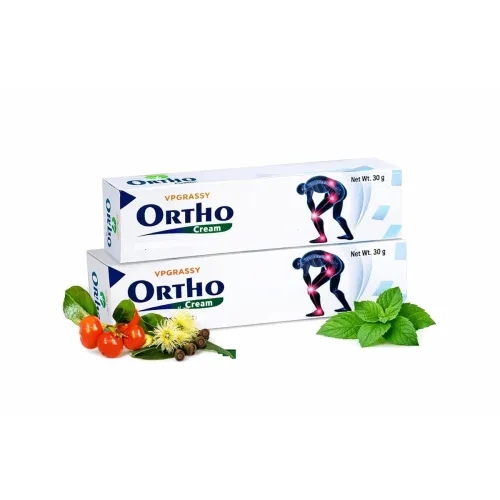 Image of VPGRASSY Natural Ortho Cream 30gm | Ayurvedic Cream for Joints & Muscles (Pack of 2)