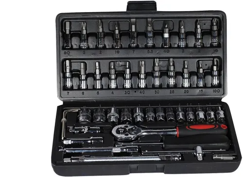 Image of VRAVMO 46 in 1 Pcs Tool Kit & Screwdriver and Socket Set