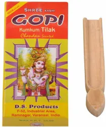 Vrindavan Store Gopi Chandan with Wooden Tilak Stamp