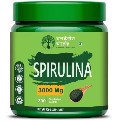 Image of Vruksha Vitals Spirulina 3000mg 300 Tablet