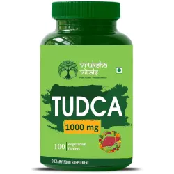 Vruksha Vitals TUDCA 1000 mg + 7 Herbs - 100 Tablets
