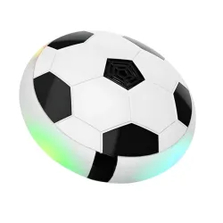 VS Global Rechargeable Hover Football Soccer Ball – LED Flashlight Indoor Air Football Toy for Kids | Fun, Engaging Hover Game with in-Built Battery | Perfect for Indoor Play (White)
