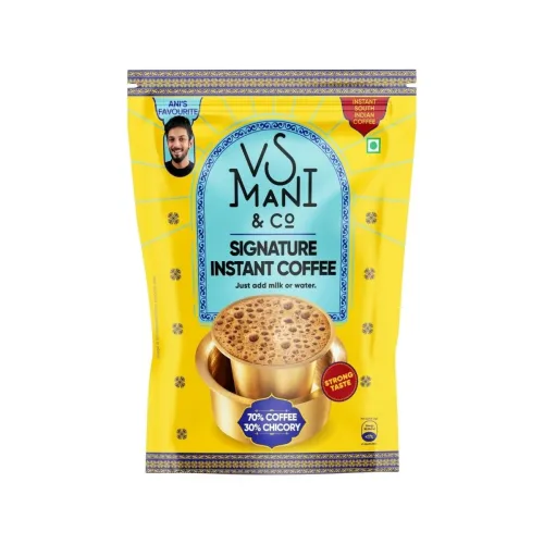 Image of VS Mani & Co Signature Instant Coffee Powder - Pack of 1 (100 gm) Makes 60 Cups - 60% Coffee and 40% Chicory