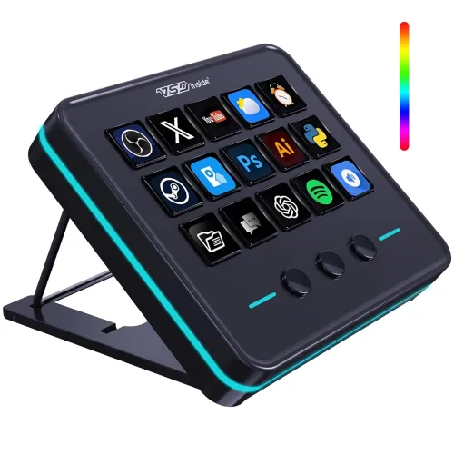 Image of VSDINSIDE Macro Keypad, Stream Controller Deck Gaming Streaming Shortcut Keyboard, 18 Programmable Keys Customizable Vis