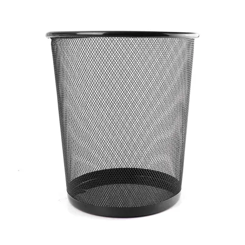 Image of VUNEXO Metal Mesh Dustbin (Black)