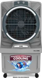 VW 125 L Desert Air Cooler With Bacteria Free Cooling Pad Technology (Grey, Ultra cool 125L)