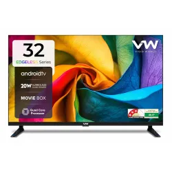 VW 32 Inch Frameless Series HD Ready Android Smart LED TV (VW32S)