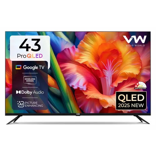 Image of VW 43inch Pro Series QLED 4K Smart Google TV (VW43GQ1)