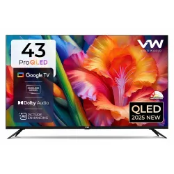 VW 43inch Pro Series QLED 4K Smart Google TV (VW43GQ1)