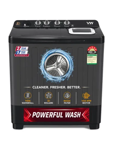Image of VW 10.5kg Semi Automatic Top Load Washing Machine