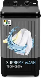 VW 8.5 kg Semi-Automatic Top Load Washing Machine (Grey)