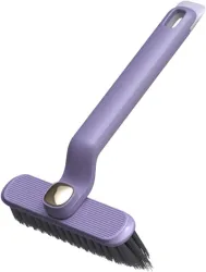 VYOOx 360 Degree RotatingTile & Grout Cleaning Brush | V-Shape Hard Bristle Bathroom Scrubber for Floor, Sink, Drain & C