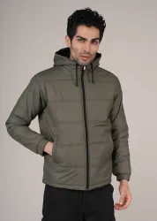 Vzoxot  Men Solid Bomber Jacket