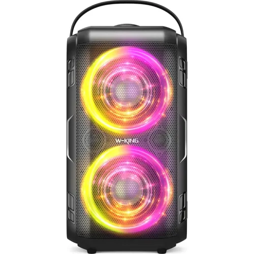 Image of W-KING Party Loudest Portable Bluetooth Speaker Wireless Boom Box, 180W Max Big Large Outdoor Speaker, 80W HD Huge 105dB